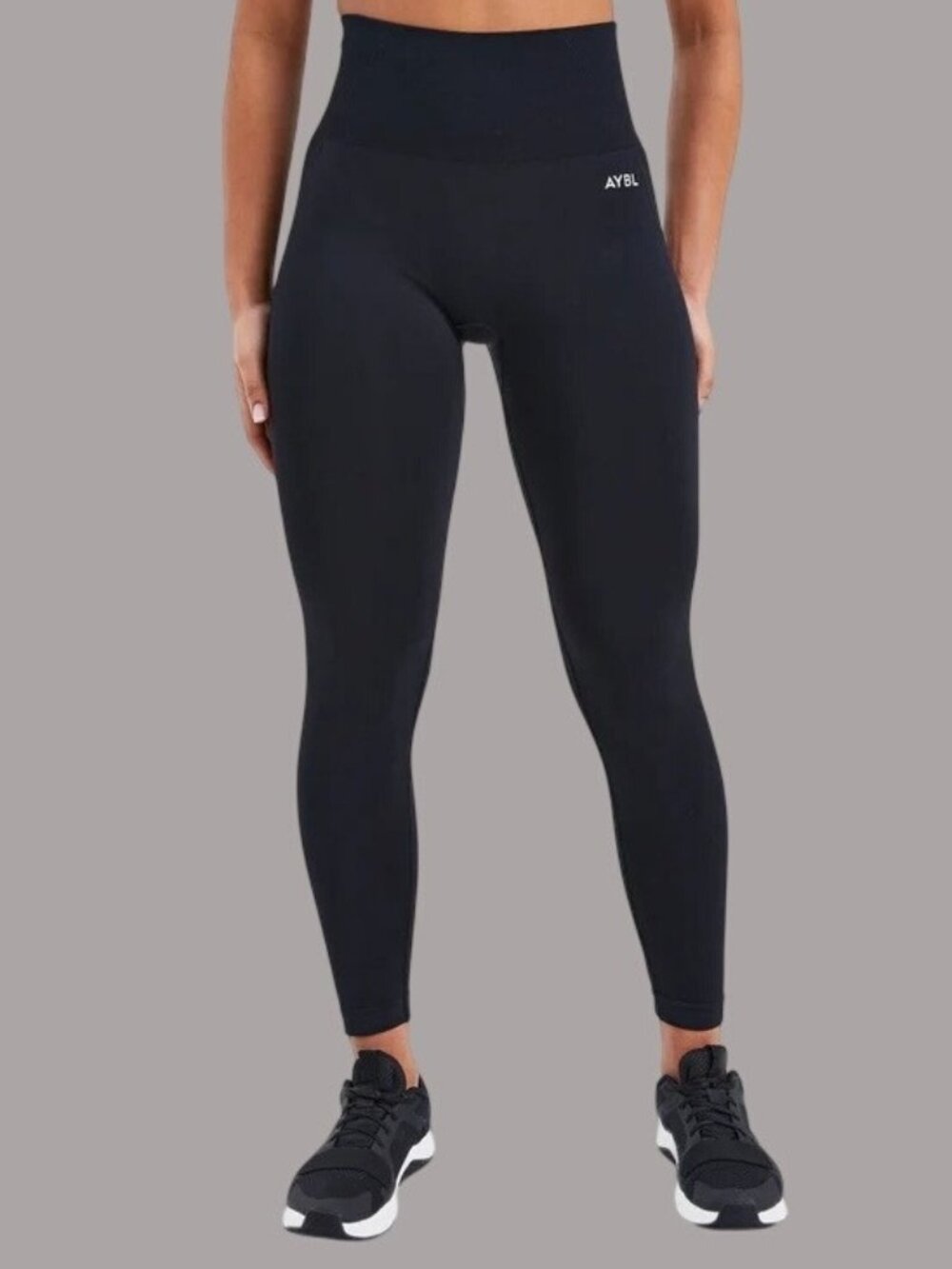 AYBL Empower Seamless Leggings M Black High Elastic Waist Workout Activewear